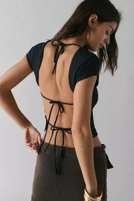 Kimchi Blue Dani Open-Back Tie Tee