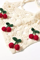 3D Cherry Crochet Headscarf