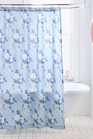 Juliette Floral Bows Patterned Shower Curtain