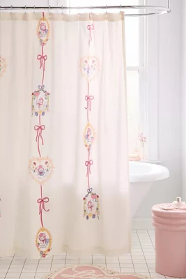 Eve Cat Patterned Shower Curtain