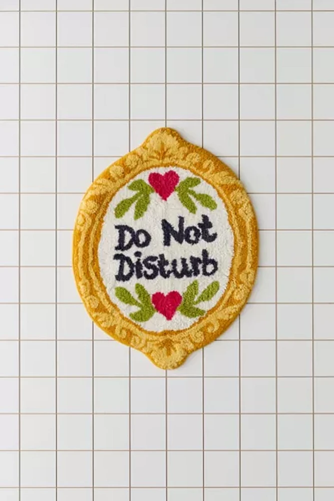 Do Not Disturb Frame Bath Mat