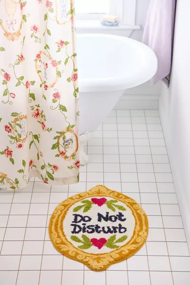 Do Not Disturb Frame Bath Mat