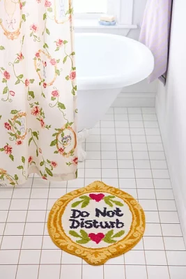 Do Not Disturb Frame Bath Mat