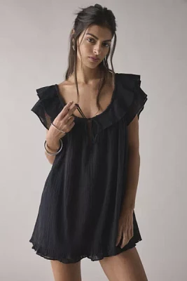 Kimchi Blue Annabelle Ruffle Tie-Front Babydoll Romper