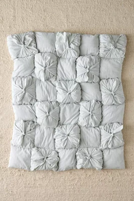 Kai Yarn Dye Knotted Marshmallow Puff Throw Blanket