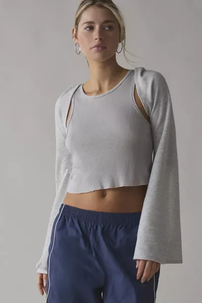 Urban Renewal Remnants Hooded Shrug Top