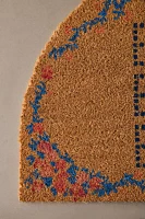Blah Blah Blah Arched Coir Doormat