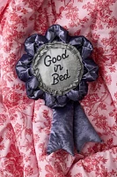 Trophy Ribbon Shape Velvet Throw Pillow