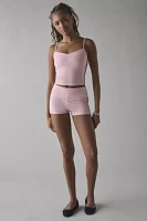 Out From Under Bec Stripe Foldover Micro Short