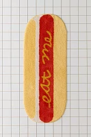 Eat Me Hot Dog Runner Tufted Bath Mat