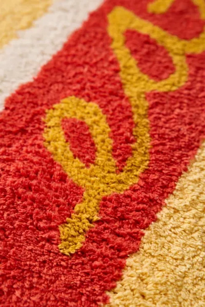 Eat Me Hot Dog Runner Tufted Bath Mat