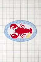 Lobster Platter Tufted Runner Bath Mat