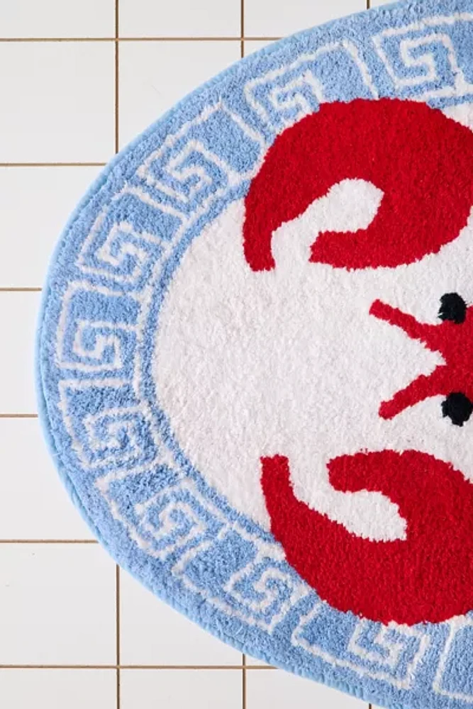 Lobster Platter Tufted Runner Bath Mat