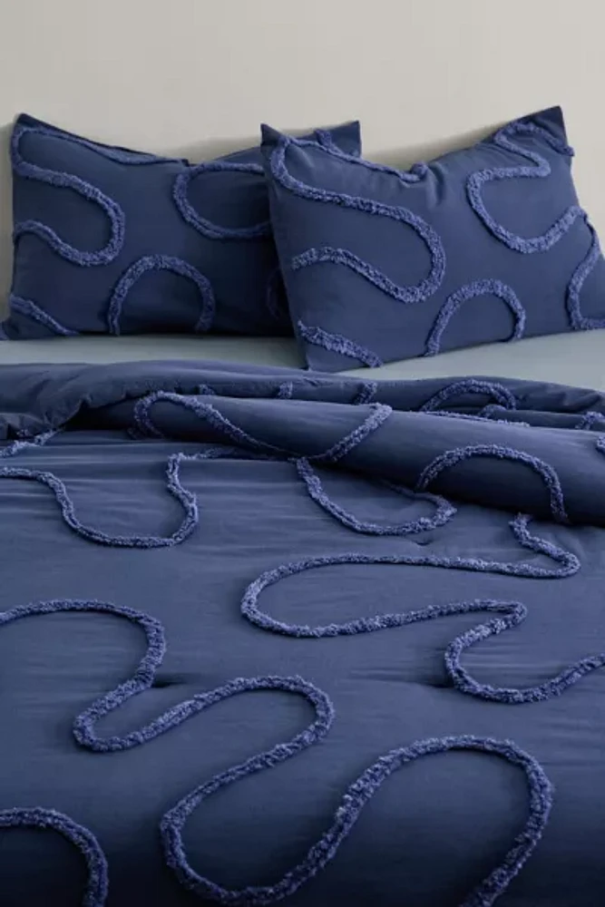Quinn Wiggle Tufted Comforter