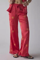 BDG Nash Satin Mirror Sequin Flare Pull-On Pant