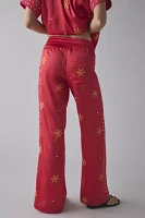 BDG Nash Satin Mirror Sequin Flare Pull-On Pant