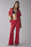 BDG Nash Satin Mirror Sequin Flare Pull-On Pant