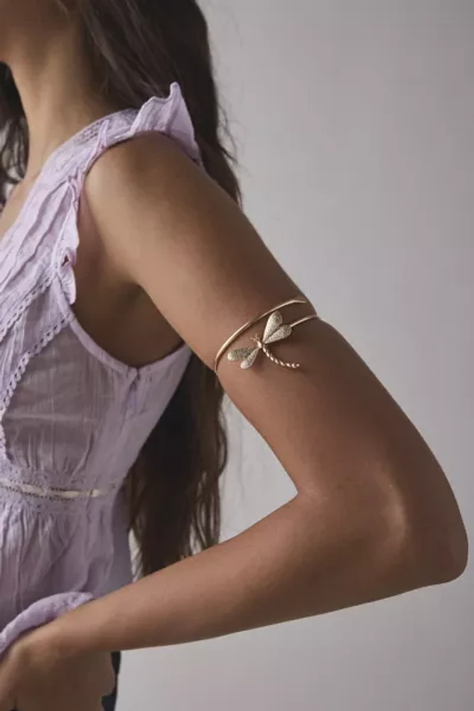 Metal Dragonfly Arm Cuff