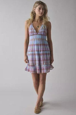 Kimchi Blue Phoebe Cotton Open-Back Halter Mini Dress