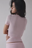 CAMPBELL&KRAMER X ReMADE By UO Exclusive Demeter Short Sleeve Crop Top