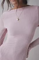 CAMPBELL&KRAMER X ReMADE By UO Exclusive Demeter Boatneck Mini Dress