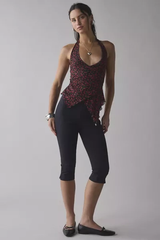 Kimchi Blue Josie Asymmetrical Wrap-Front Halter Top