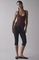 Kimchi Blue Josie Asymmetrical Wrap-Front Halter Top
