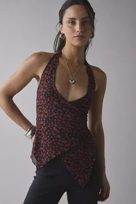 Kimchi Blue Josie Asymmetrical Wrap-Front Halter Top