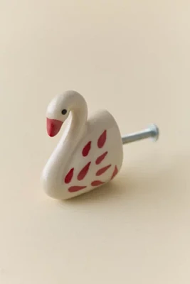 Swan Shaped Ceramic Knob/Wall Hook