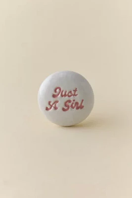 Just A Girl Ceramic Knob/Wall Hook