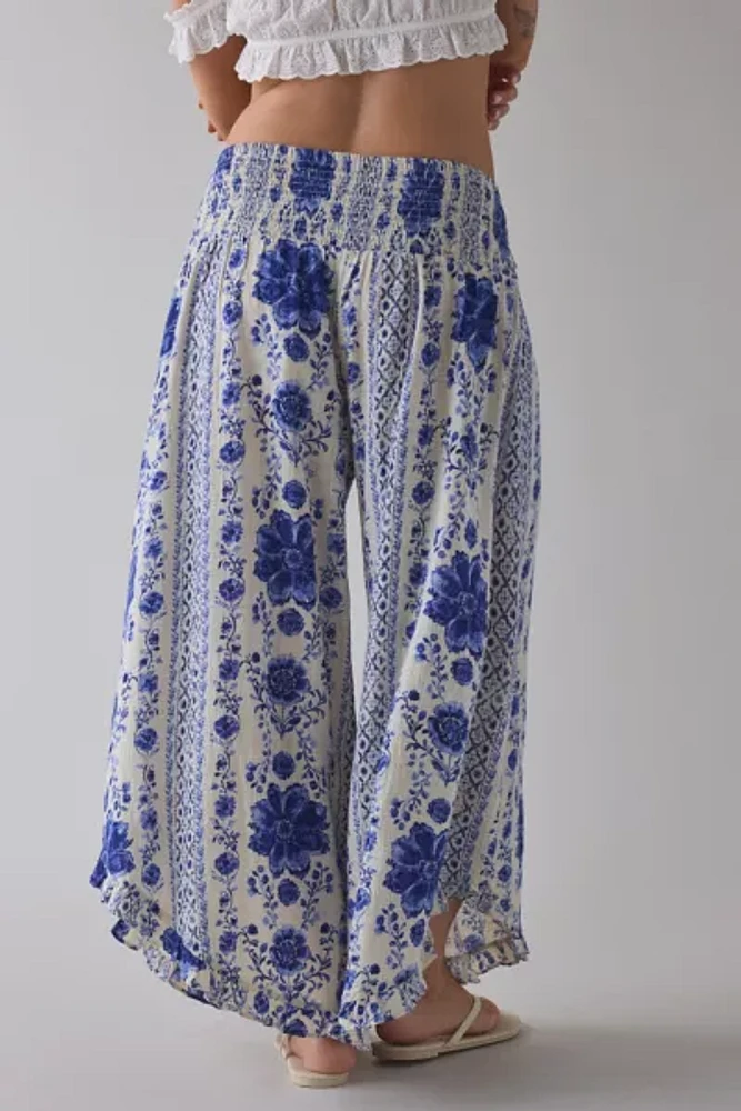 Out From Under Beachy Keen Smocked Wide Leg Crop Pant