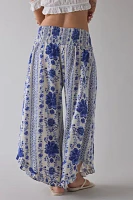 Out From Under Beachy Keen Smocked Wide Leg Crop Pant