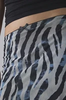 Kimchi Blue Zimi Zebra Print Mesh Mini Skirt