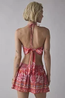 BDG Marcy Halter Tie-Back Crop Top & Mini Skirt Set