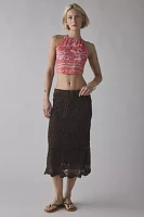 BDG Marcy Halter Tie-Back Crop Top & Mini Skirt Set
