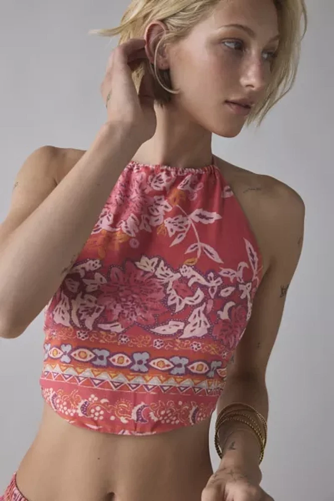 BDG Marcy Halter Tie-Back Crop Top & Mini Skirt Set