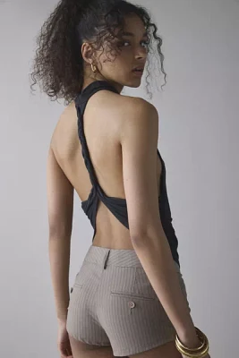 UO Tear It Up High-Neck Twisted Back Cropped Tank Top