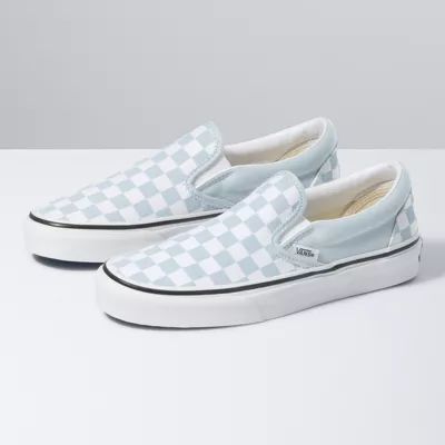 light grey checkerboard vans