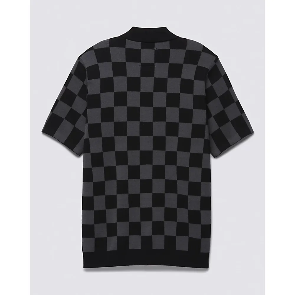 Checkerboard Buttondown Sweater