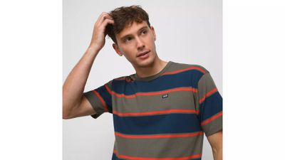 Newlin Bold Stripe Knit Shirt