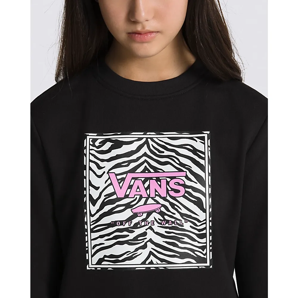 Kids Zebra Daze Box Logo Crew Sweatshirt