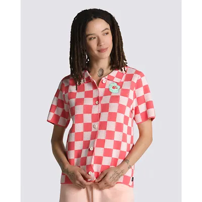 Fruity Fun Checkerboard Buttondown Shirt