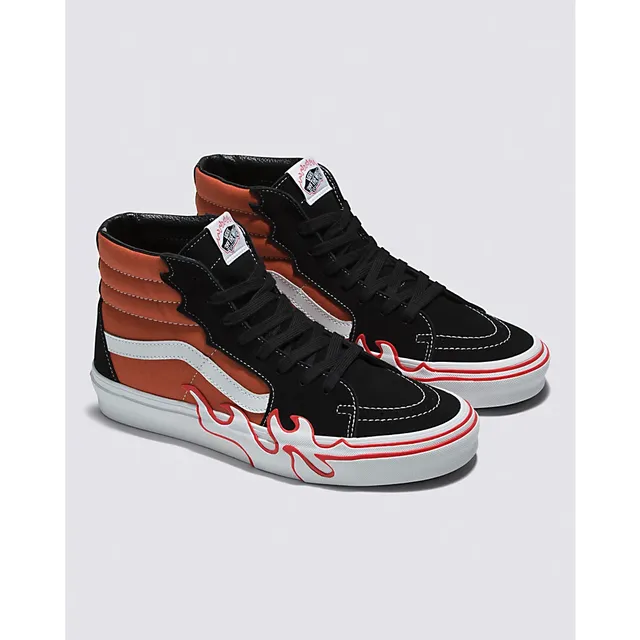 Vans Sk8 Hi Flame Shoes (burnt ochre)