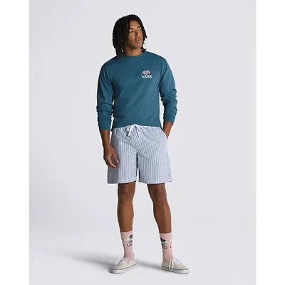 Range Seersucker Loose Elastic Waist 19'' Shorts