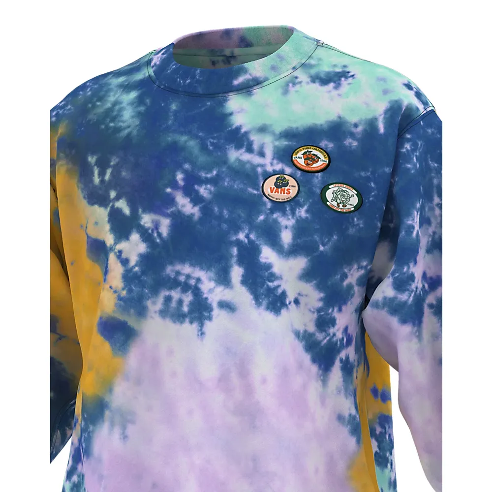 Fresh Pair Tie Dye Pullover Crew Sweatshirt