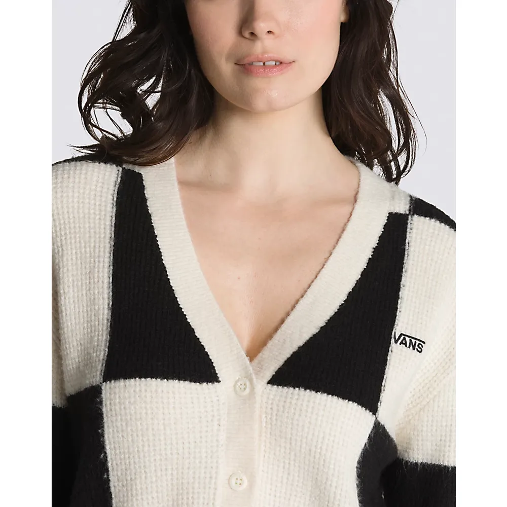Waffle Knit Relax Cardigan Sweater