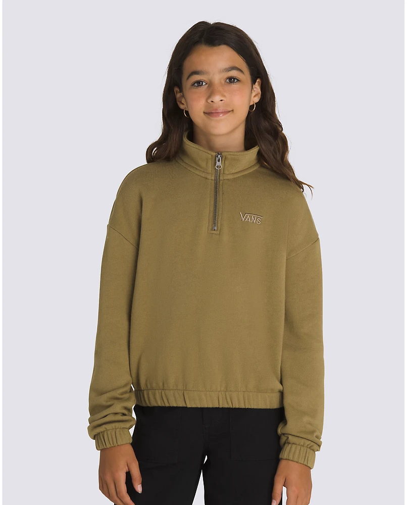 Kids Half Zip Mock Pullover