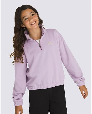 Kids Half Zip Mock Pullover