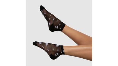 Mesh Mod Half Crew Sock Size 6.5-10