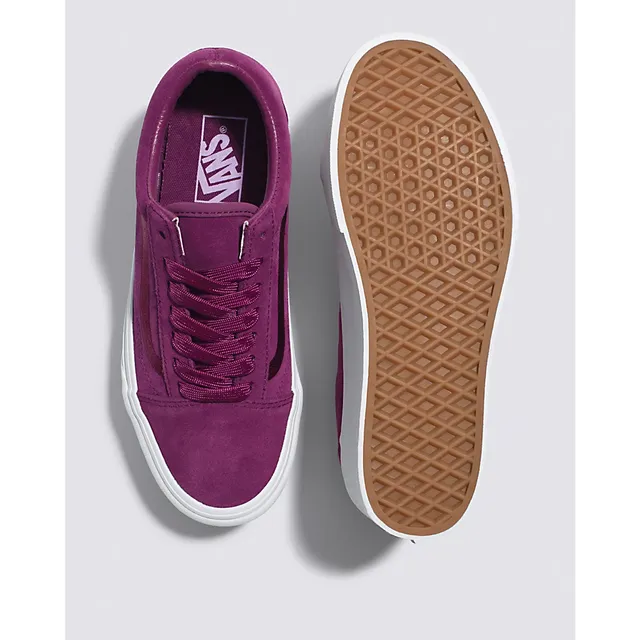 Vans OLD SKOOL STACKFORM MONO EMBROIDERY SHOES (DARK PURPLE) WOMEN PURPLE